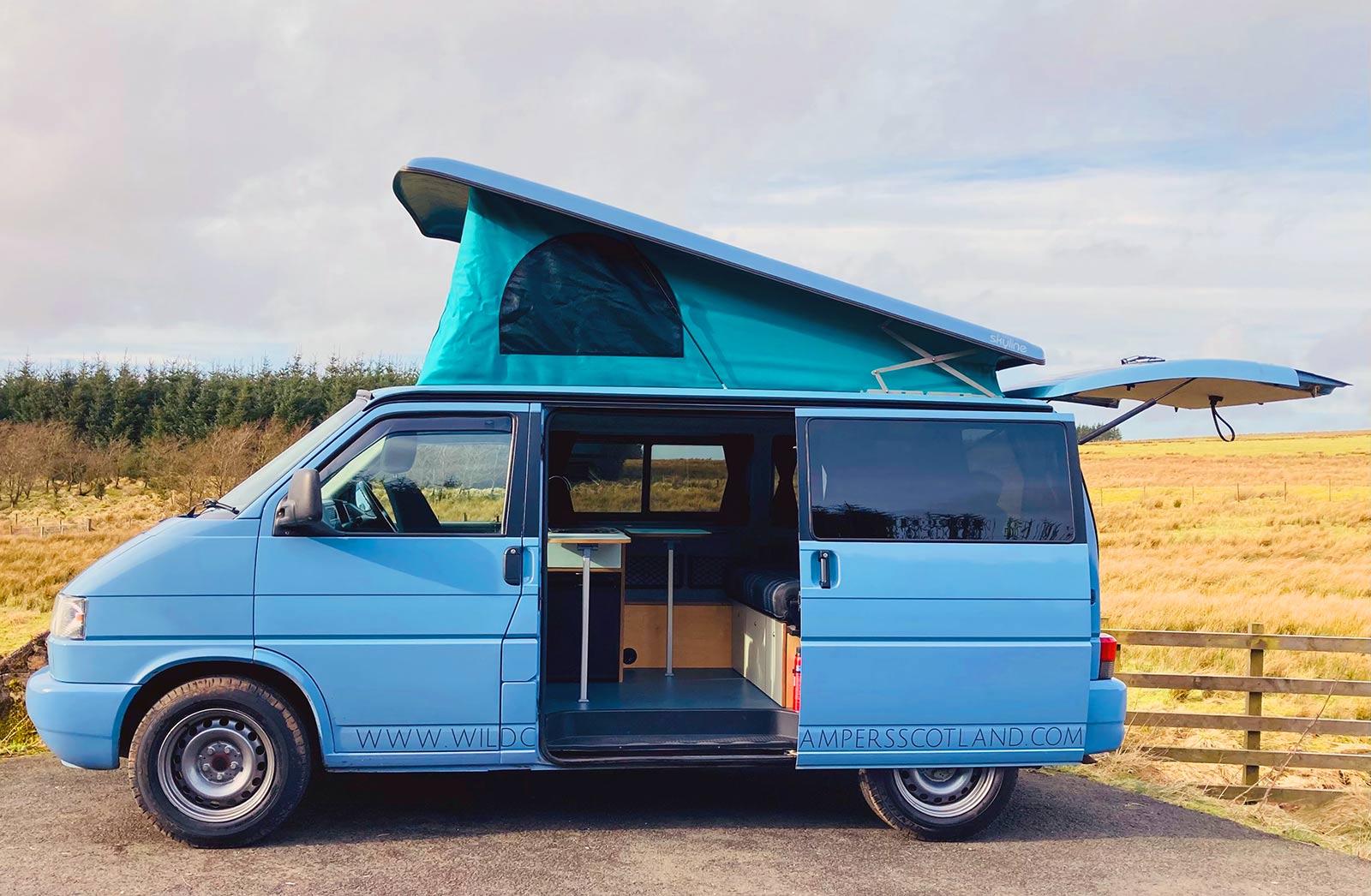 Dominant kloon Artiest New VW T4 Camper for hire in Glasgow | Wild Campers